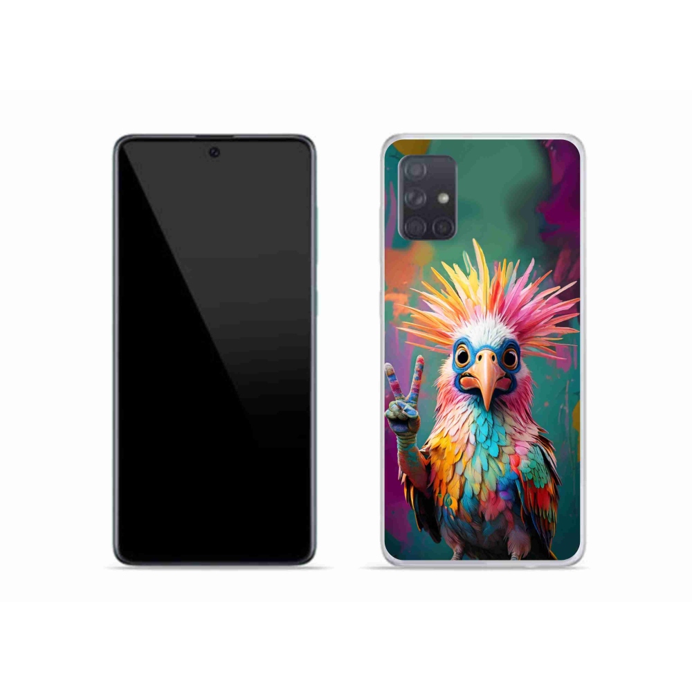 Gelový kryt mmCase na Samsung Galaxy A51 - barevný rebel
