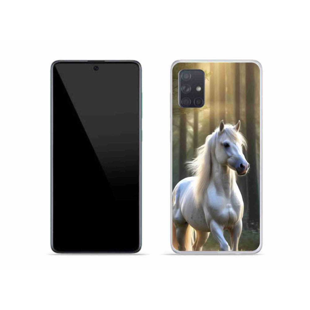Gelový kryt mmCase na Samsung Galaxy A51 - bílý kůň 3