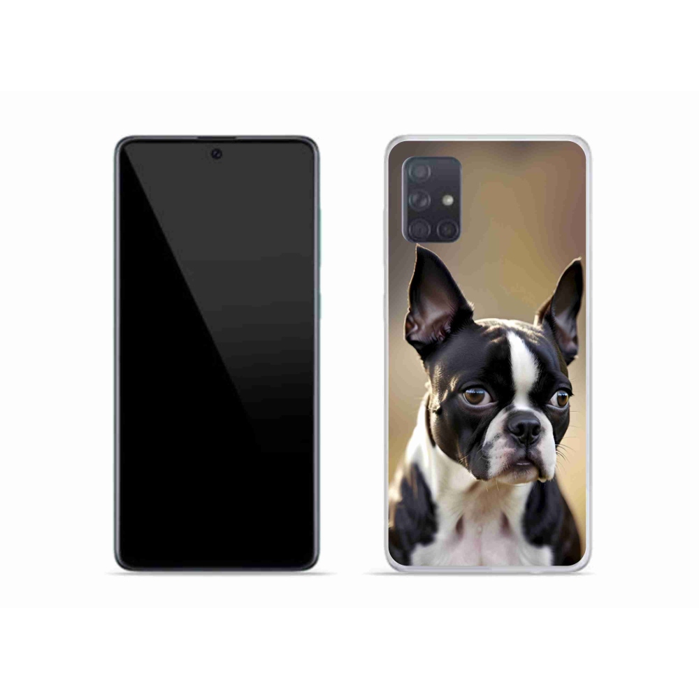 Gelový kryt mmCase na Samsung Galaxy A51 - bostonský teriér