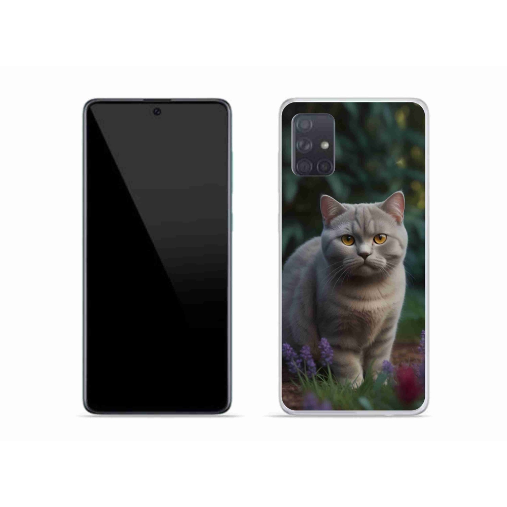 Gelový kryt mmCase na Samsung Galaxy A51 - britská kočka