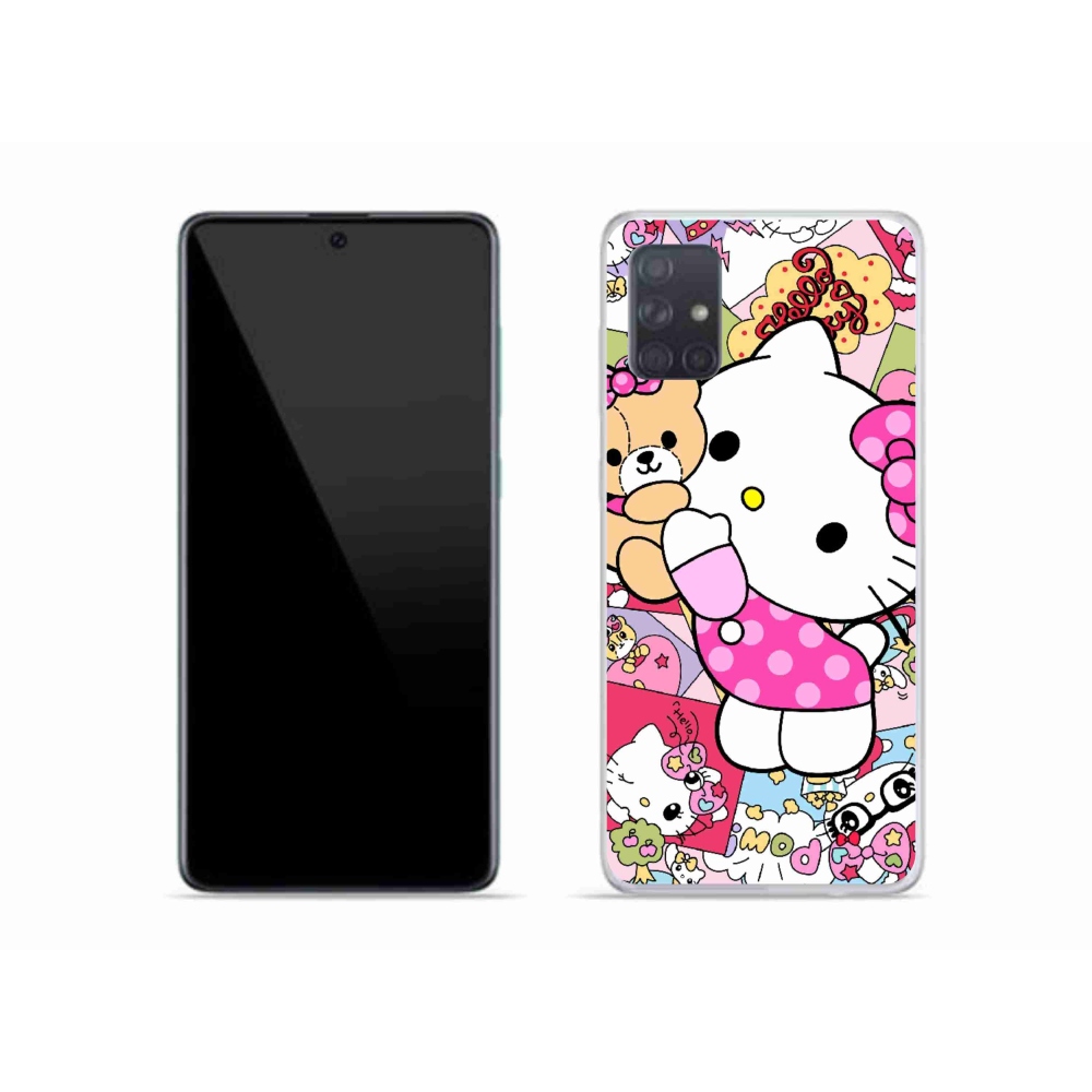 Gelový kryt mmCase na Samsung Galaxy A51 - cute kitty