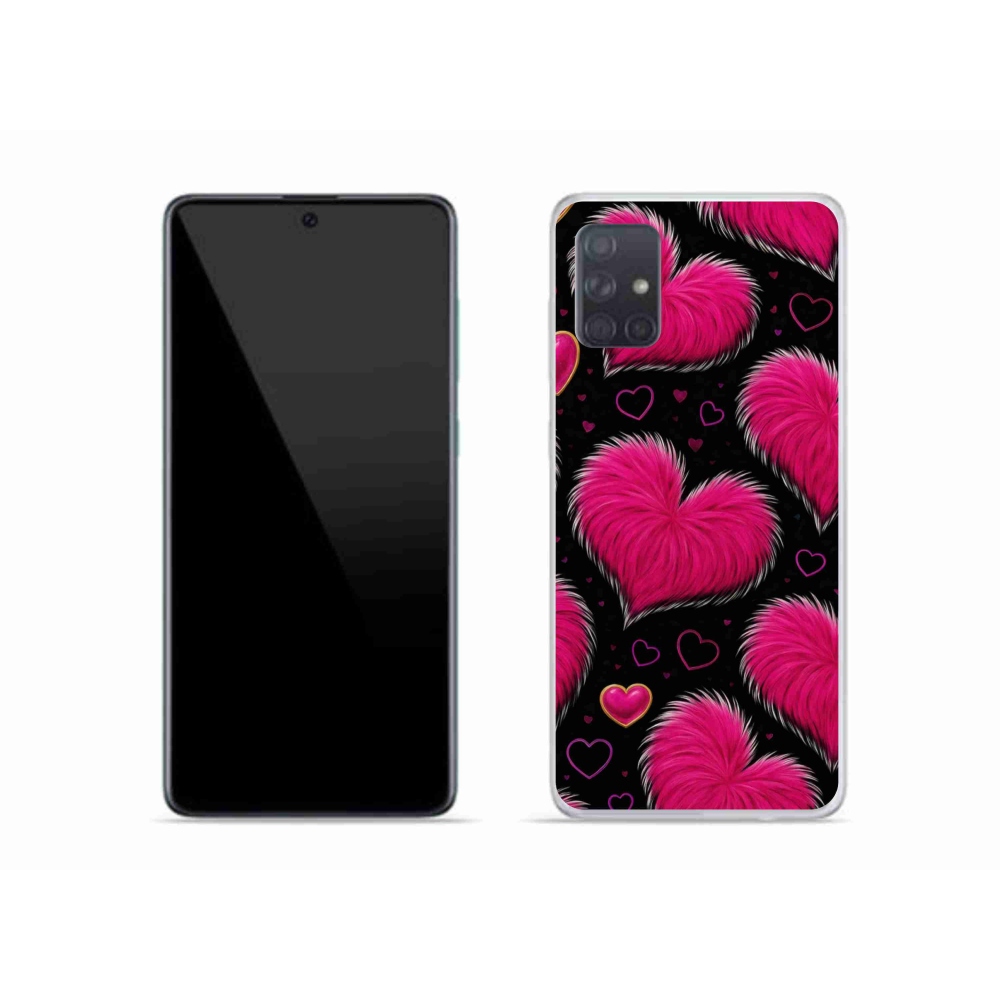Gelový kryt mmCase na Samsung Galaxy A51 - hebká srdce
