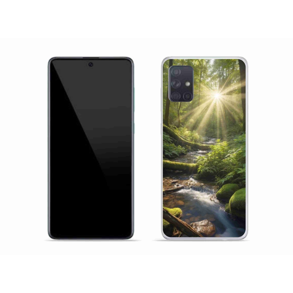 Gelový kryt mmCase na Samsung Galaxy A51 - hlubina lesa