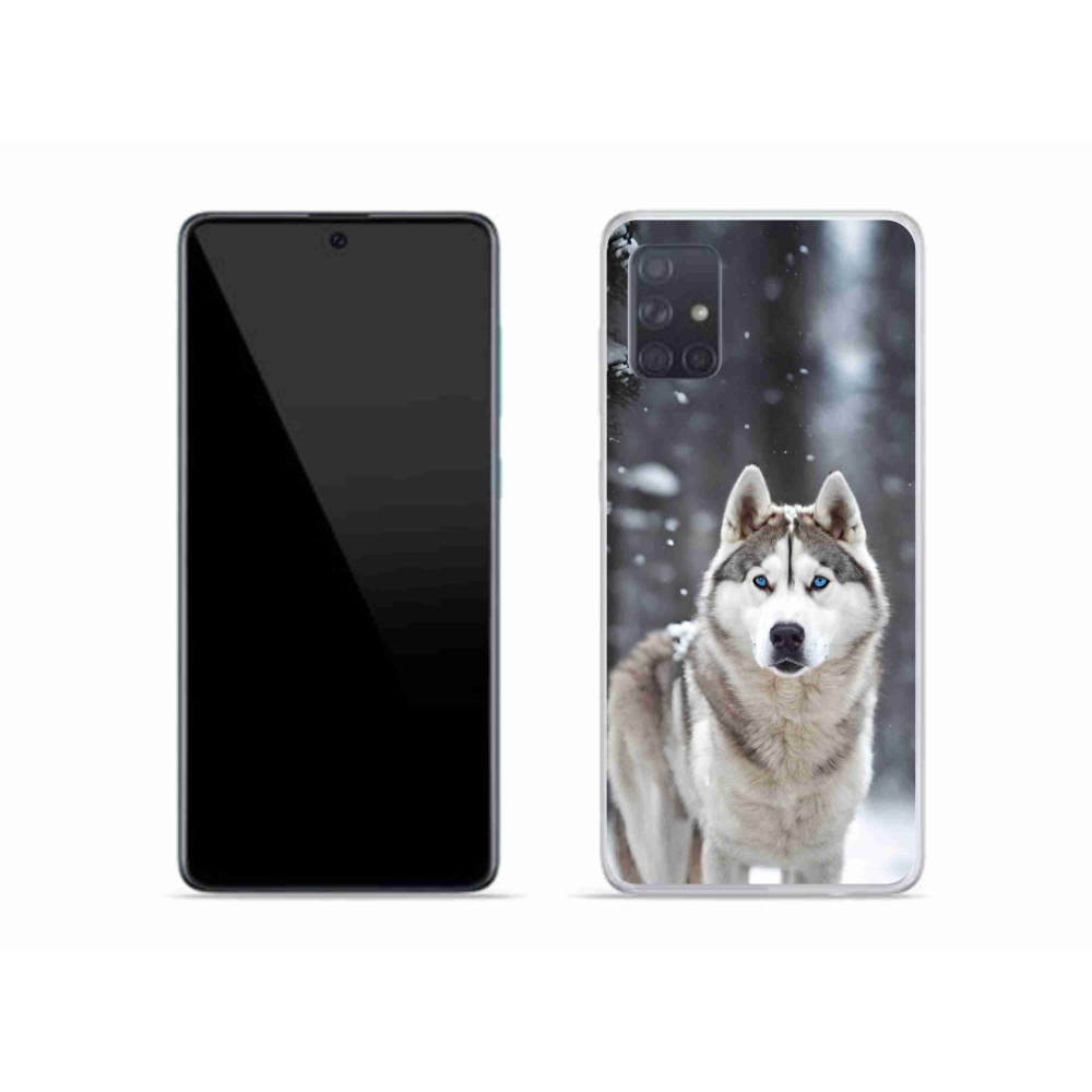 Gelový kryt mmCase na Samsung Galaxy A51 - husky 2