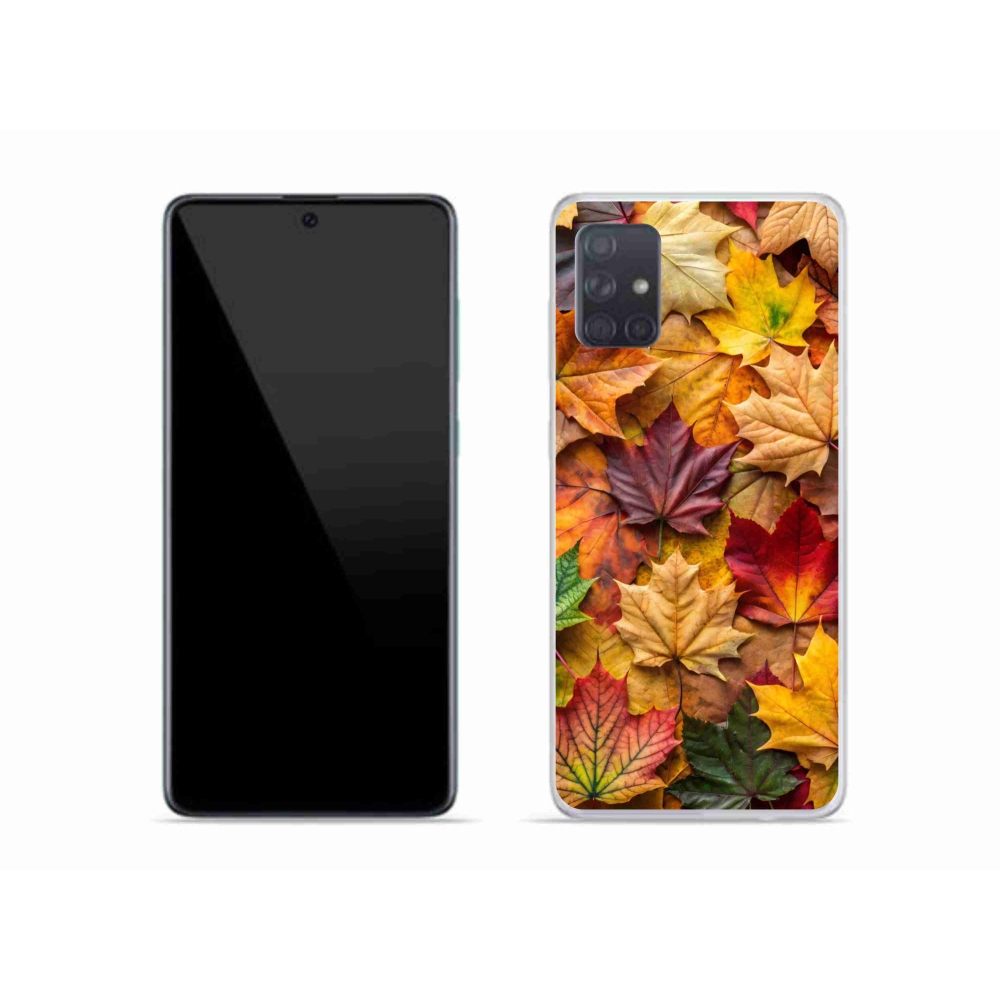 Gelový kryt mmCase na Samsung Galaxy A51 - javorové listy 2
