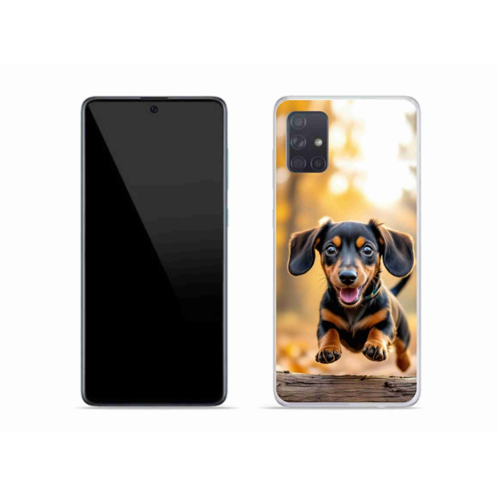 Gelový kryt mmCase na Samsung Galaxy A51 - jezevčík 2