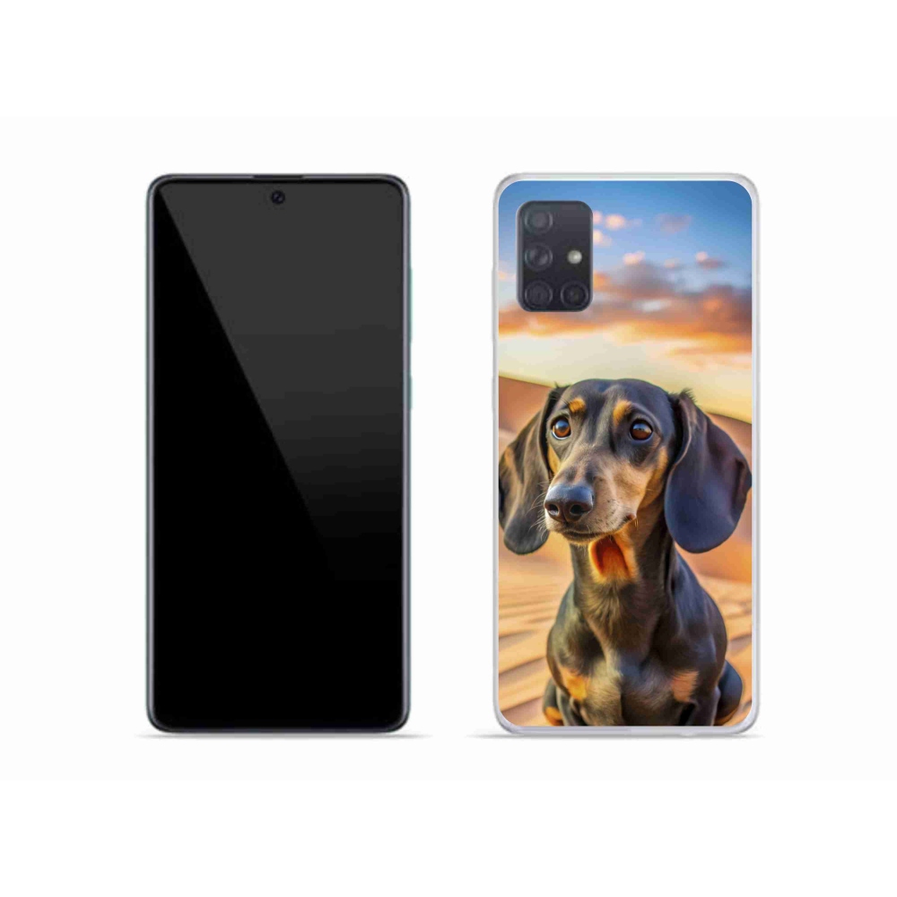 Gelový kryt mmCase na Samsung Galaxy A51 - jezevčík 3 