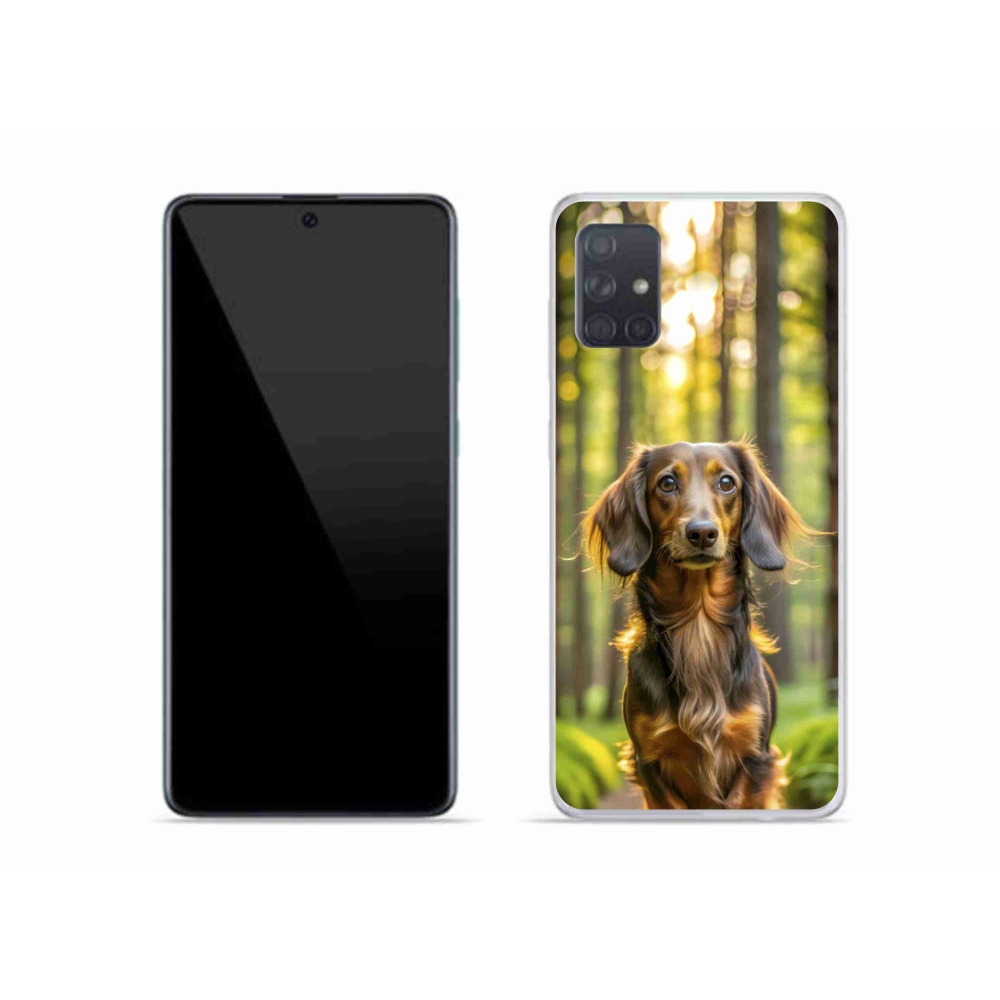 Gelový kryt mmCase na Samsung Galaxy A51 - jezevčík 4