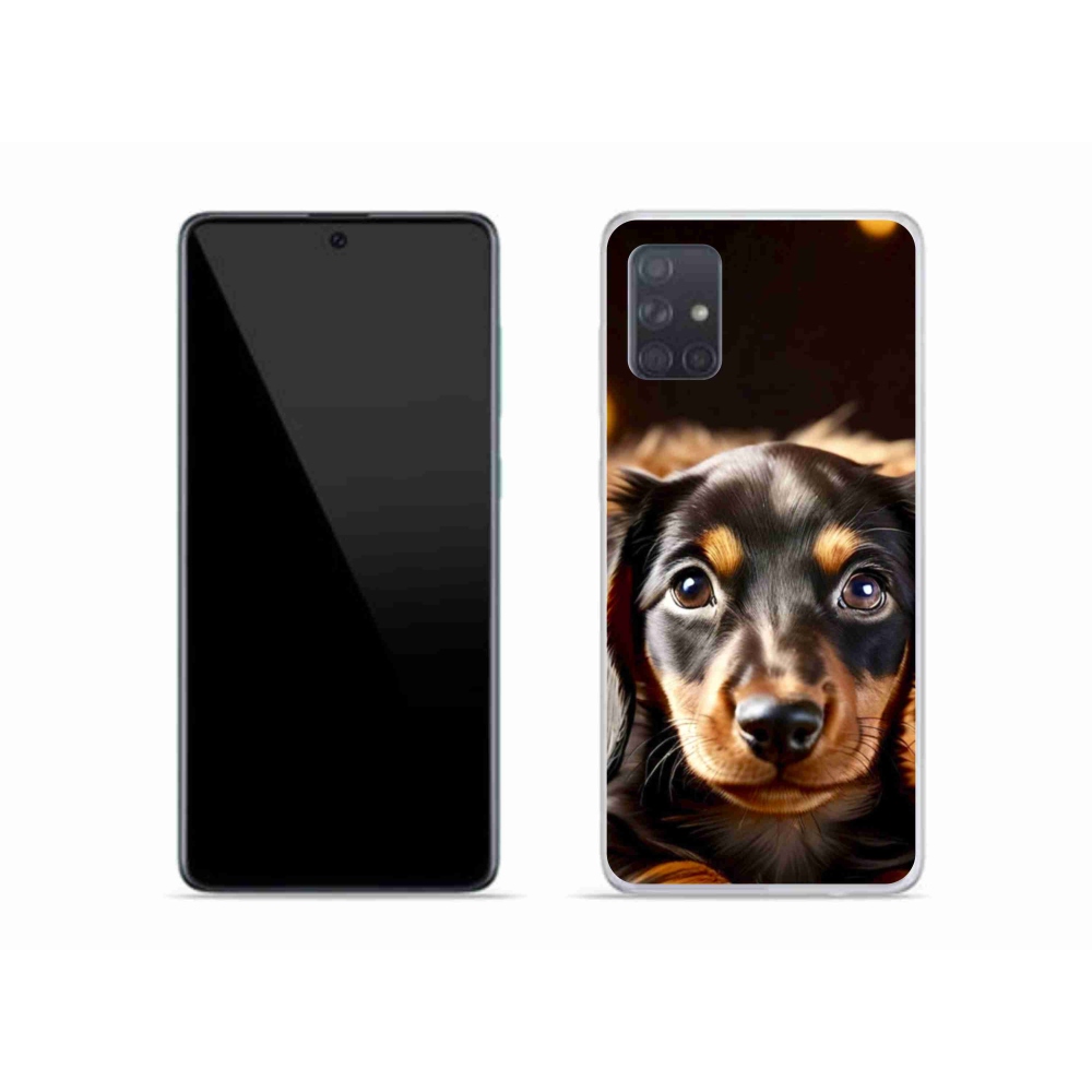 Gelový kryt mmCase na Samsung Galaxy A51 - jezevčík