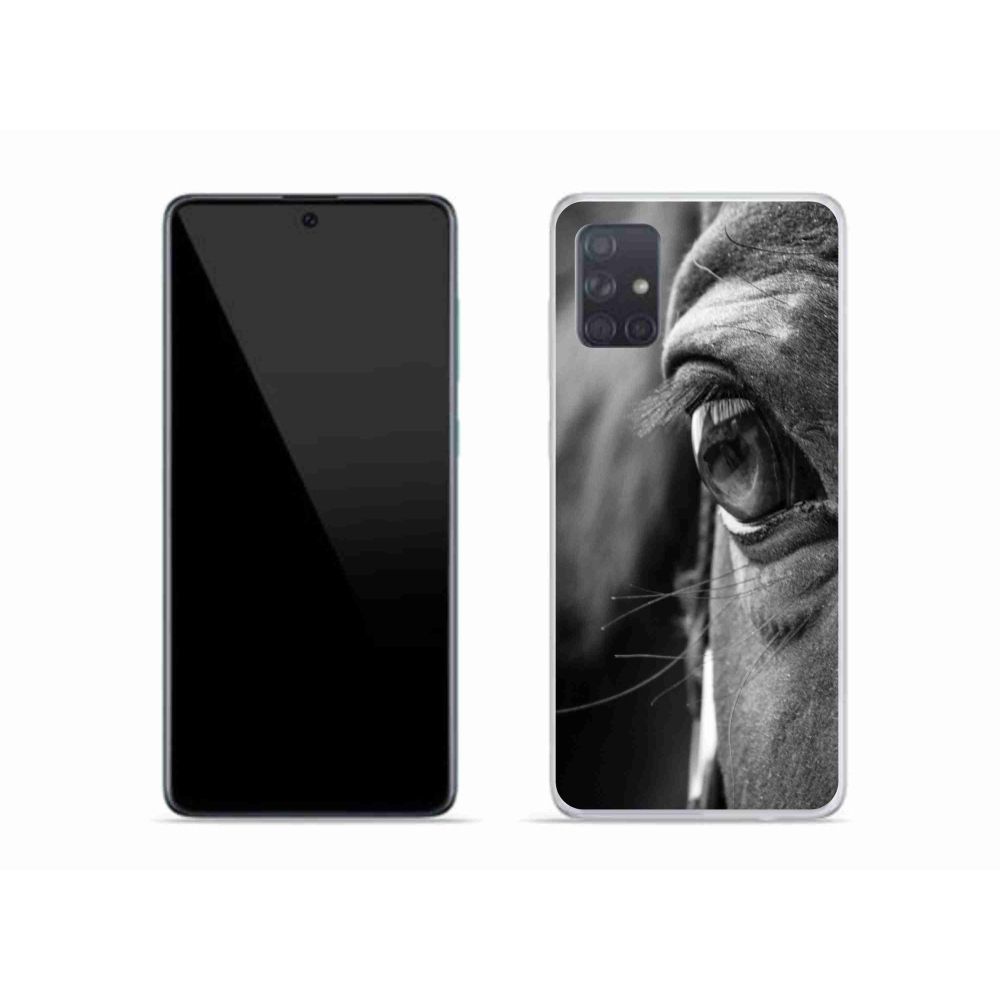 Gelový kryt mmCase na Samsung Galaxy A51 - koňský pohled