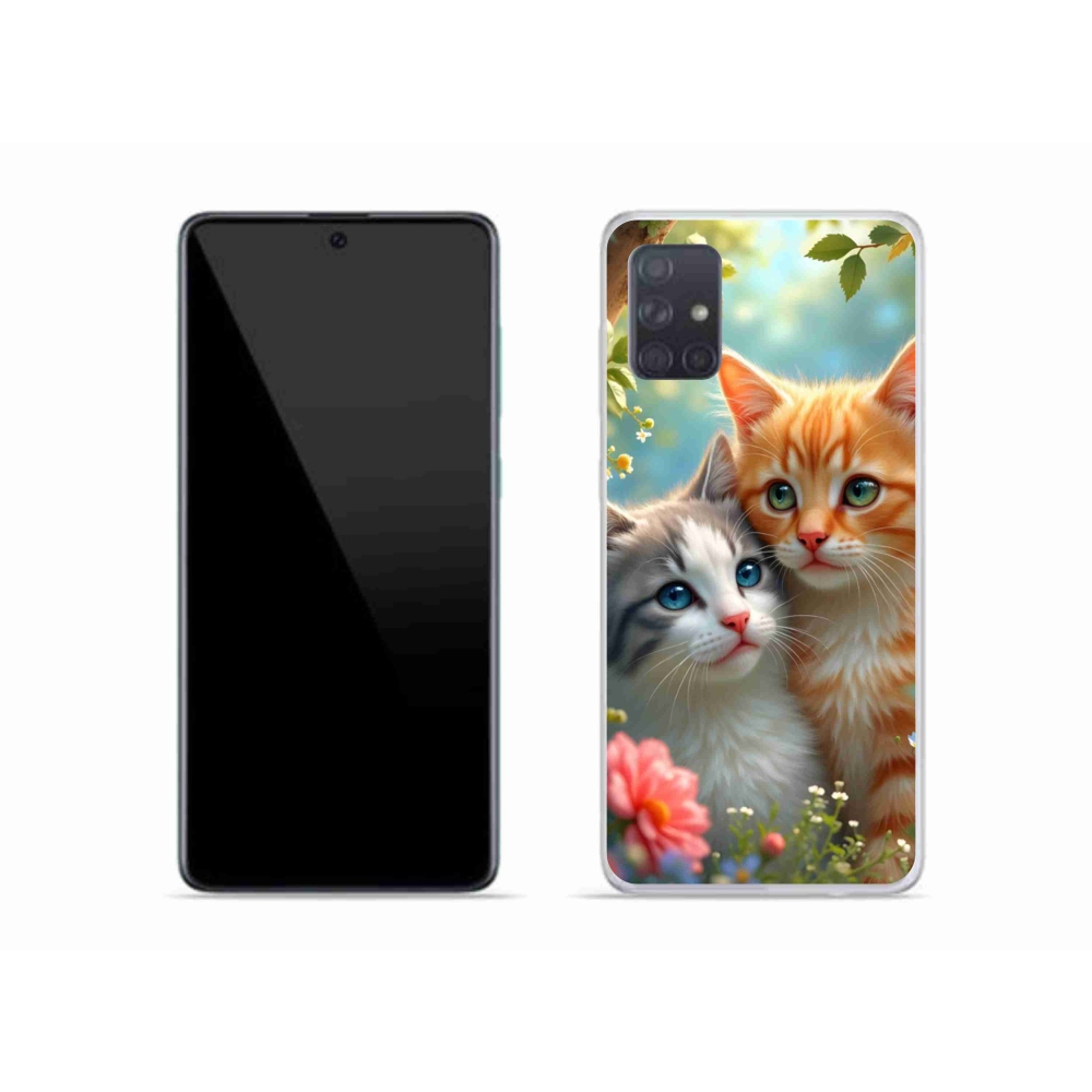 Gelový kryt mmCase na Samsung Galaxy A51 - kočičí láska 2