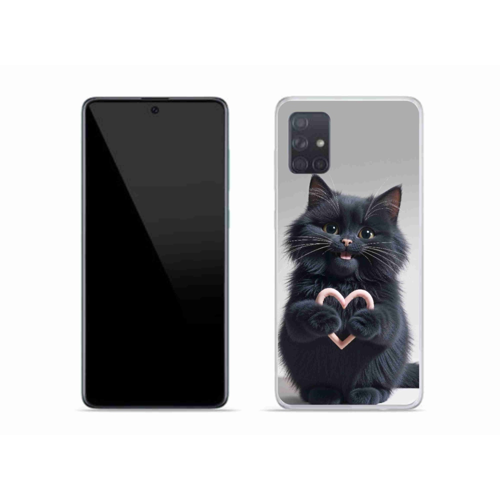 Gelový kryt mmCase na Samsung Galaxy A51 - kočičí láska 3
