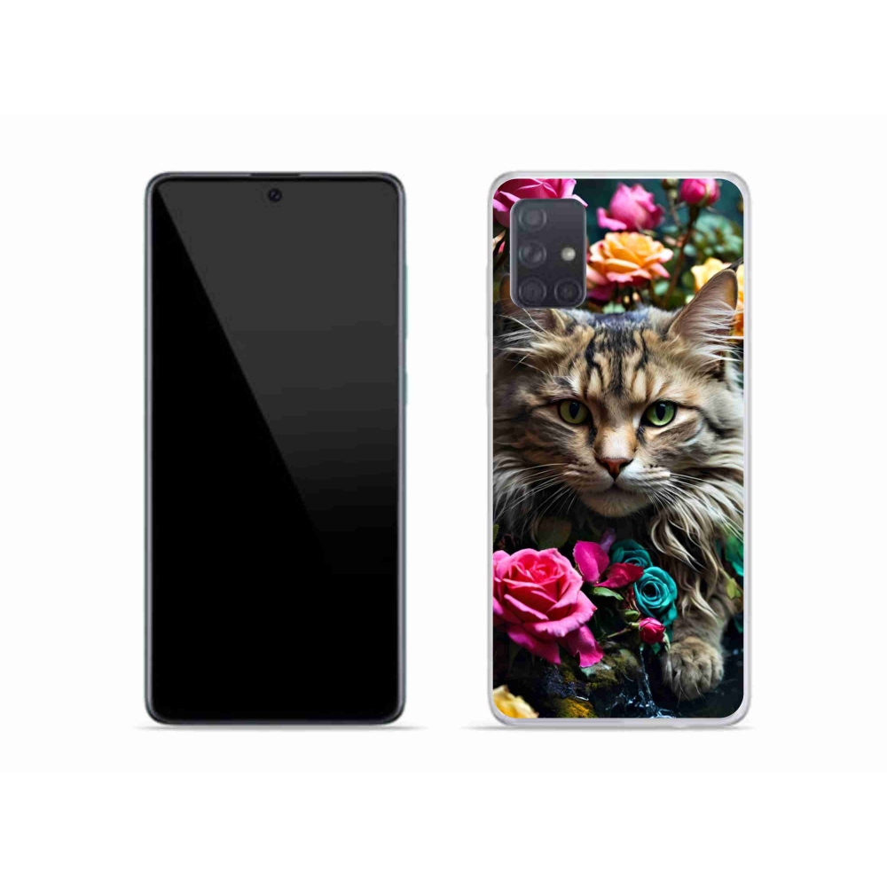 Gelový kryt mmCase na Samsung Galaxy A51 - kočíčí pohled 2