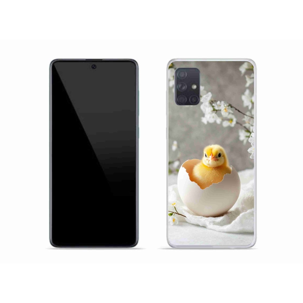 Gelový kryt mmCase na Samsung Galaxy A51 - kuřátko