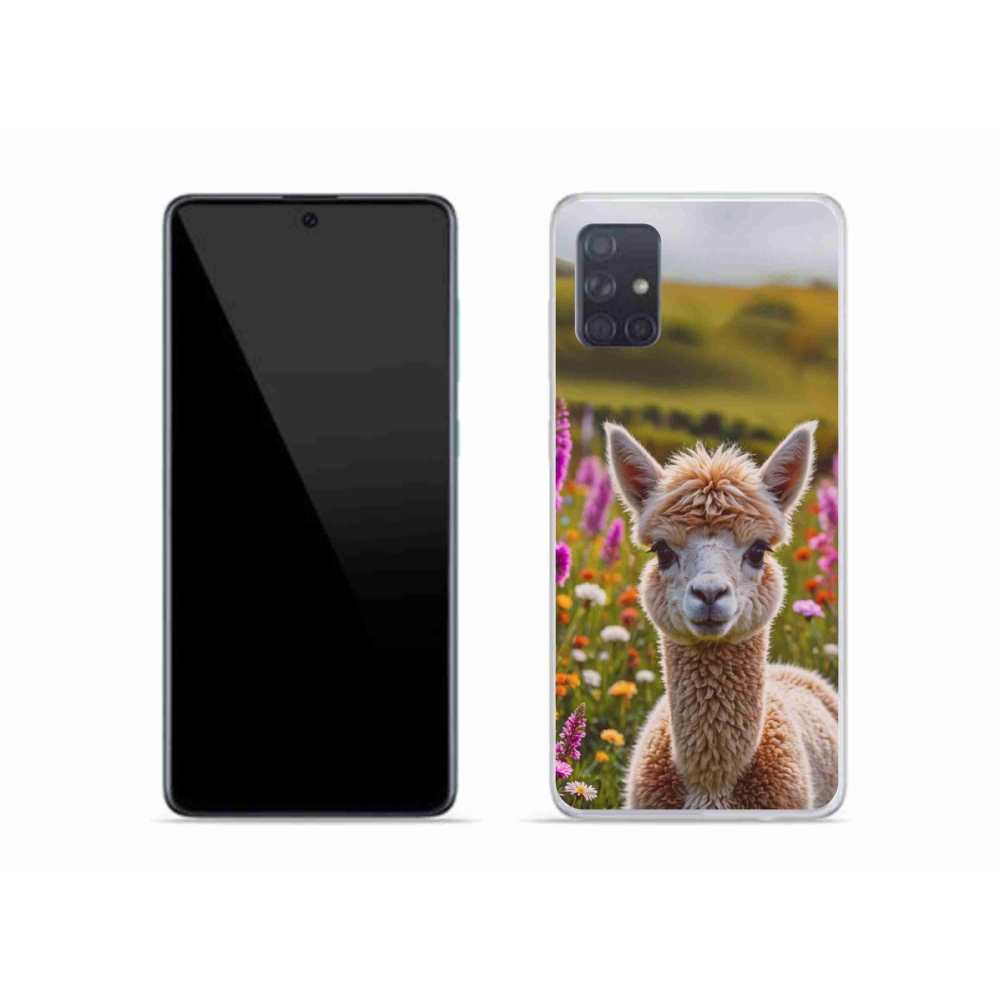 Gelový kryt mmCase na Samsung Galaxy A51 - lama na louce