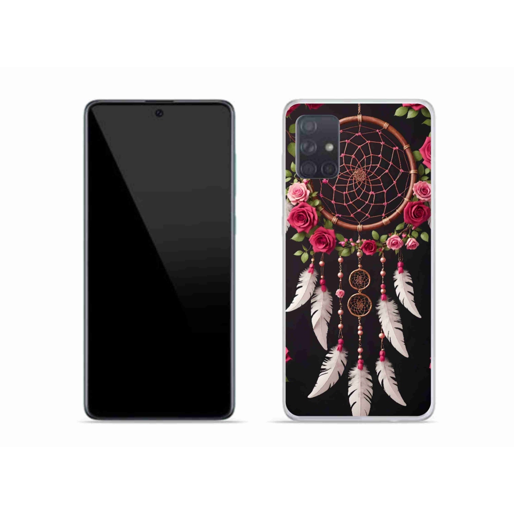 Gelový kryt mmCase na Samsung Galaxy A51 - lapač snů s růžemi