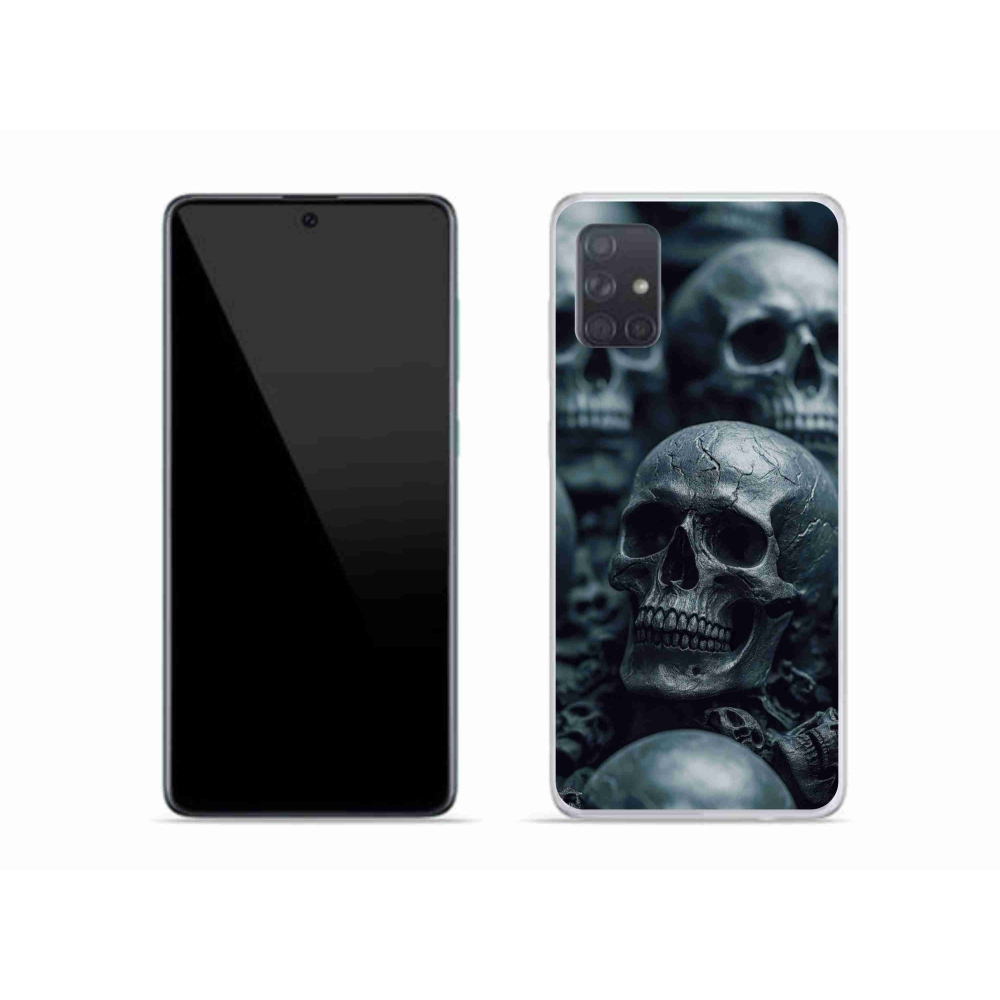 Gelový kryt mmCase na Samsung Galaxy A51 - lebka 2