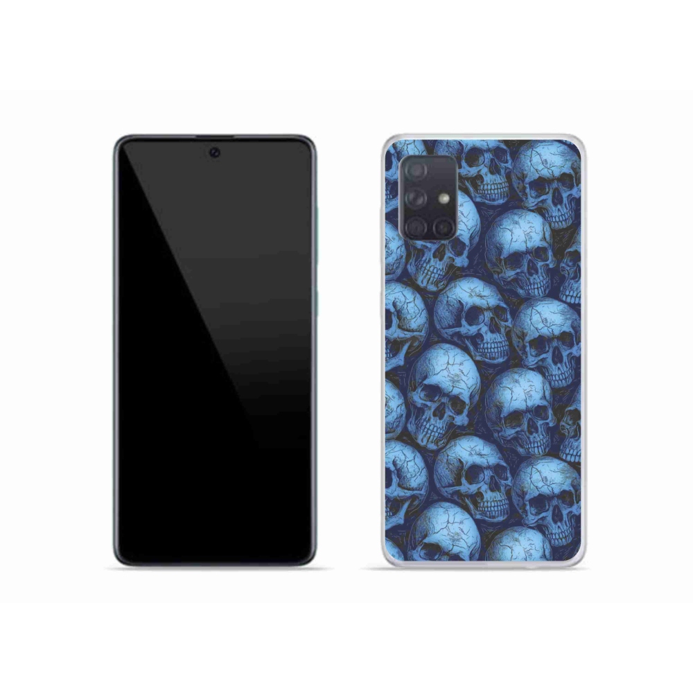 Gelový kryt mmCase na Samsung Galaxy A51 - lebky