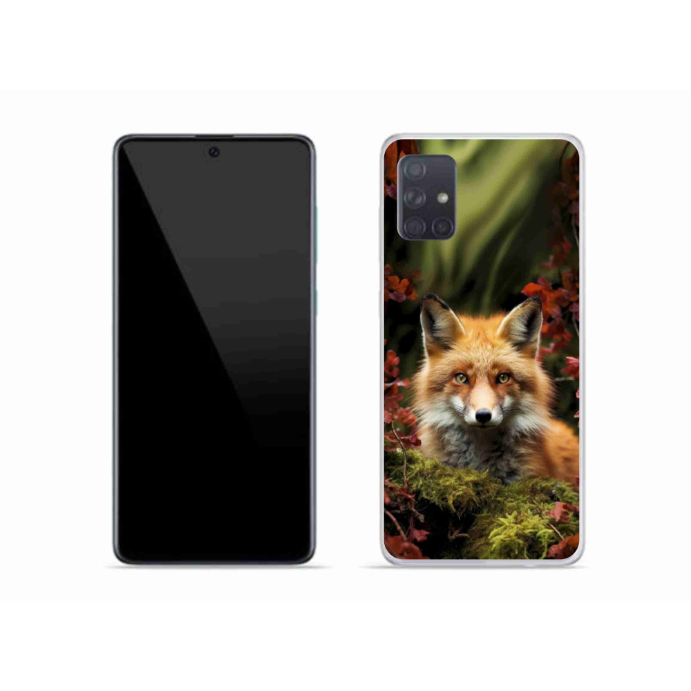 Gelový kryt mmCase na Samsung Galaxy A51 - liška v lese