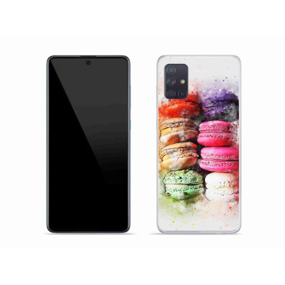 Gelový kryt mmCase na Samsung Galaxy A51 - makrónky