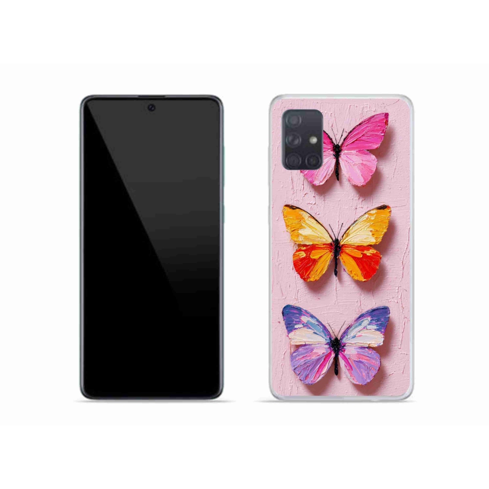 Gelový kryt mmCase na Samsung Galaxy A51 - motýlí trojice