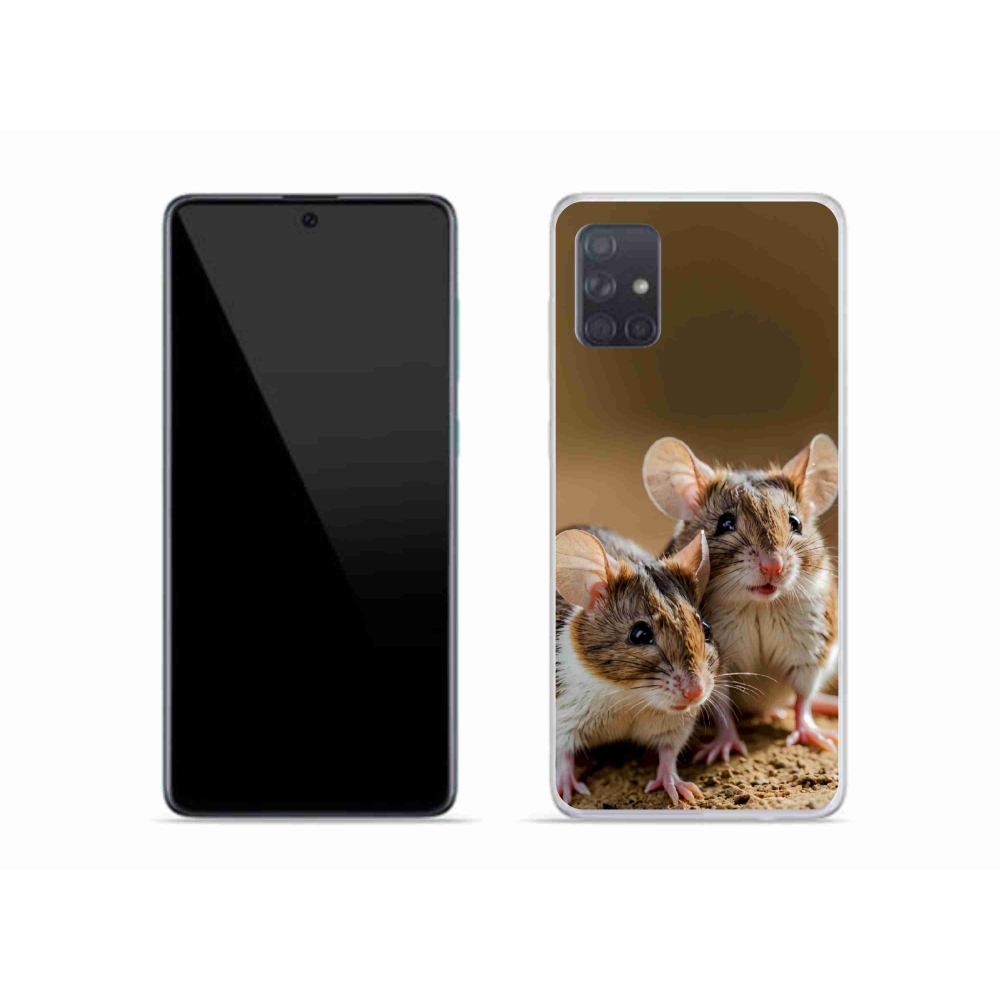 Gelový kryt mmCase na Samsung Galaxy A51 - myší duo