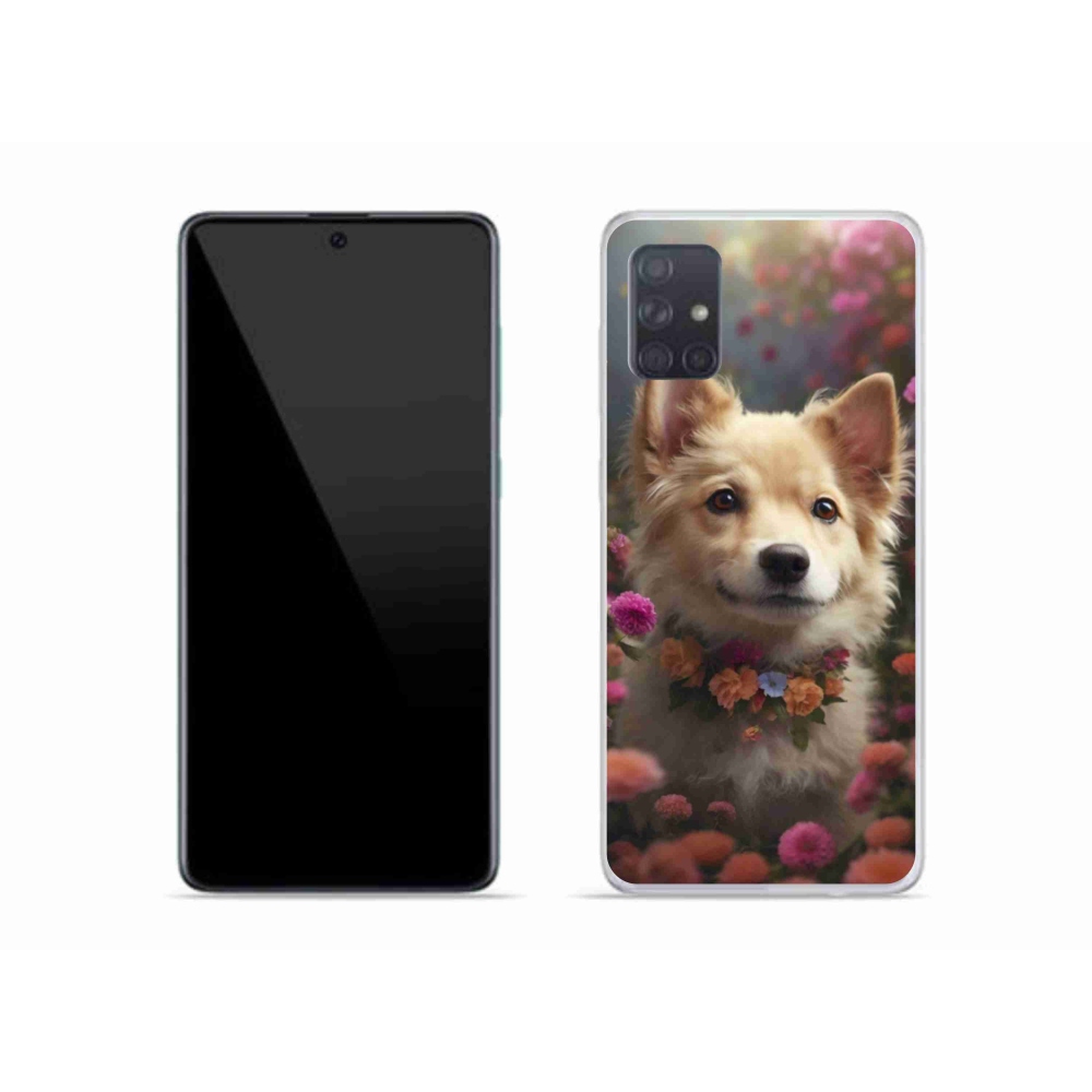 Gelový kryt mmCase na Samsung Galaxy A51 - německý špic