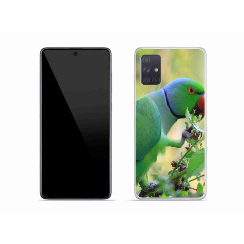 Gelový kryt mmCase na Samsung Galaxy A51 - papoušek alexandr
