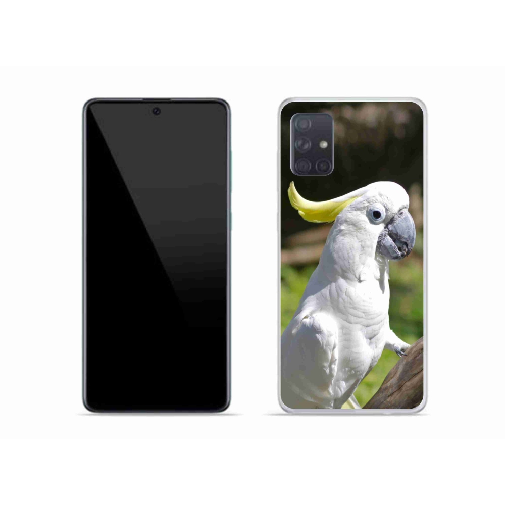 Gelový kryt mmCase na Samsung Galaxy A51 - papoušek kakadu 2