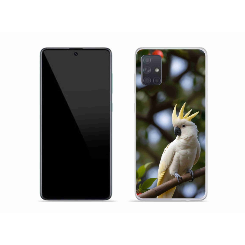 Gelový kryt mmCase na Samsung Galaxy A51 - papoušek kakadu 3