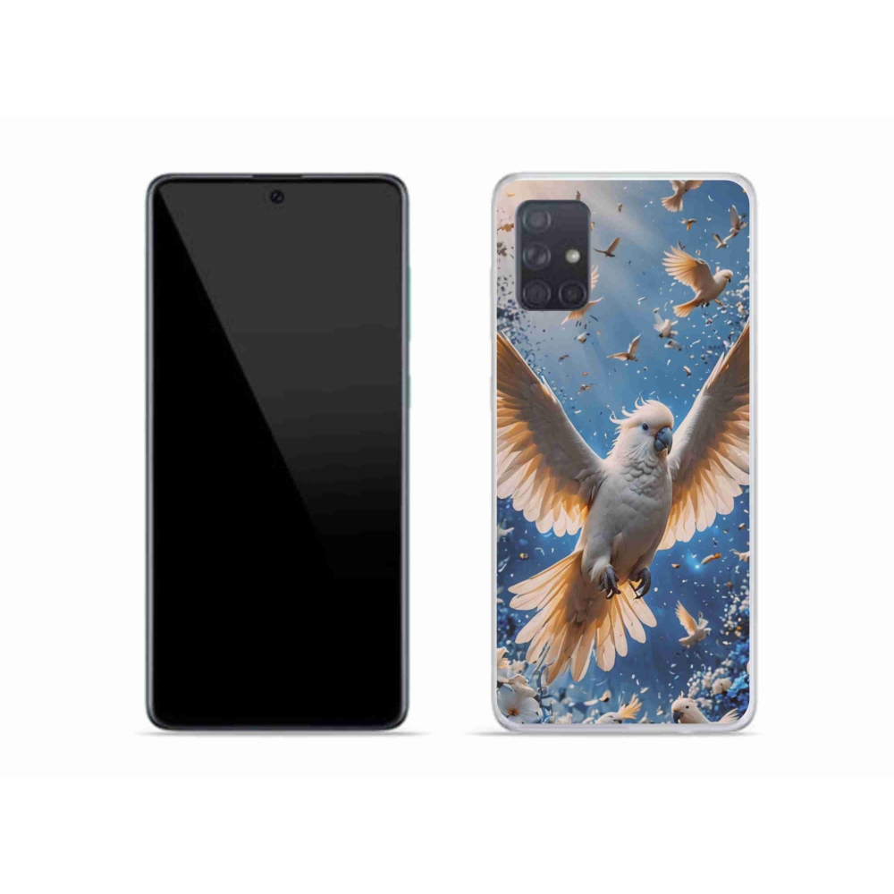 Gelový kryt mmCase na Samsung Galaxy A51 - papoušek kakadu