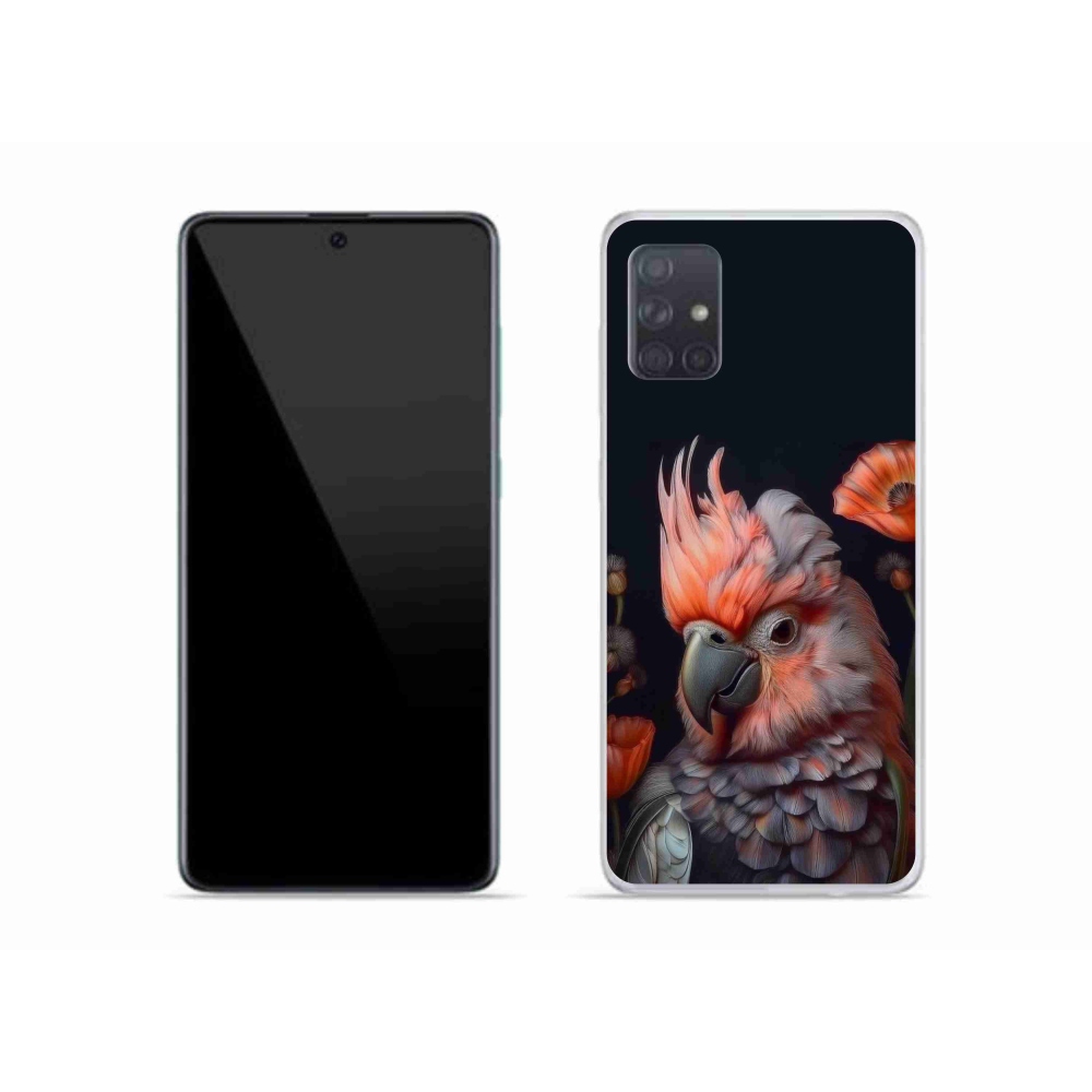 Gelový kryt mmCase na Samsung Galaxy A51 - papoušek kakadu v barvách