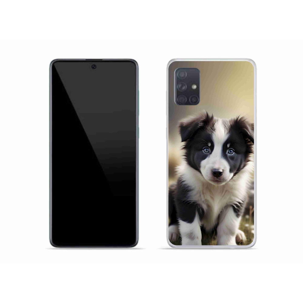 Gelový kryt mmCase na Samsung Galaxy A51 - roztomilá border kolie