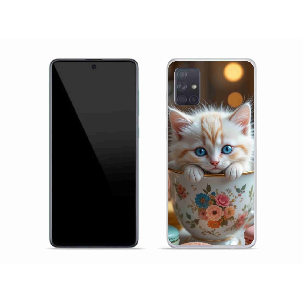 Gelový kryt mmCase na Samsung Galaxy A51 - roztomilé kotě 6
