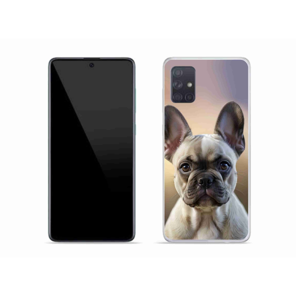 Gelový kryt mmCase na Samsung Galaxy A51 - roztomilý francouzský buldoček