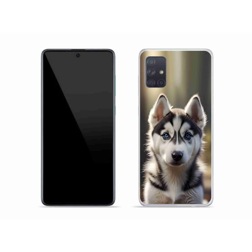 Gelový kryt mmCase na Samsung Galaxy A51 - roztomilý sibiřský husky