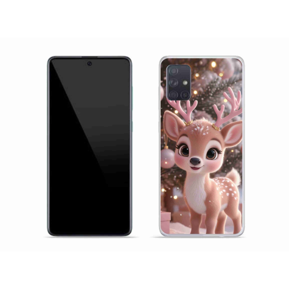 Gelový kryt mmCase na Samsung Galaxy A51 - roztomilý sob