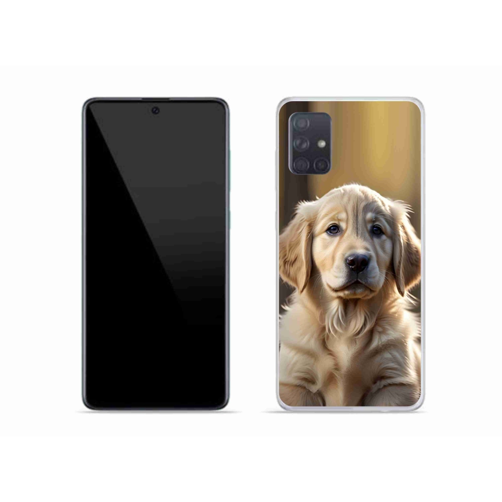 Gelový kryt mmCase na Samsung Galaxy A51 - roztomilý zlatý retrívr
