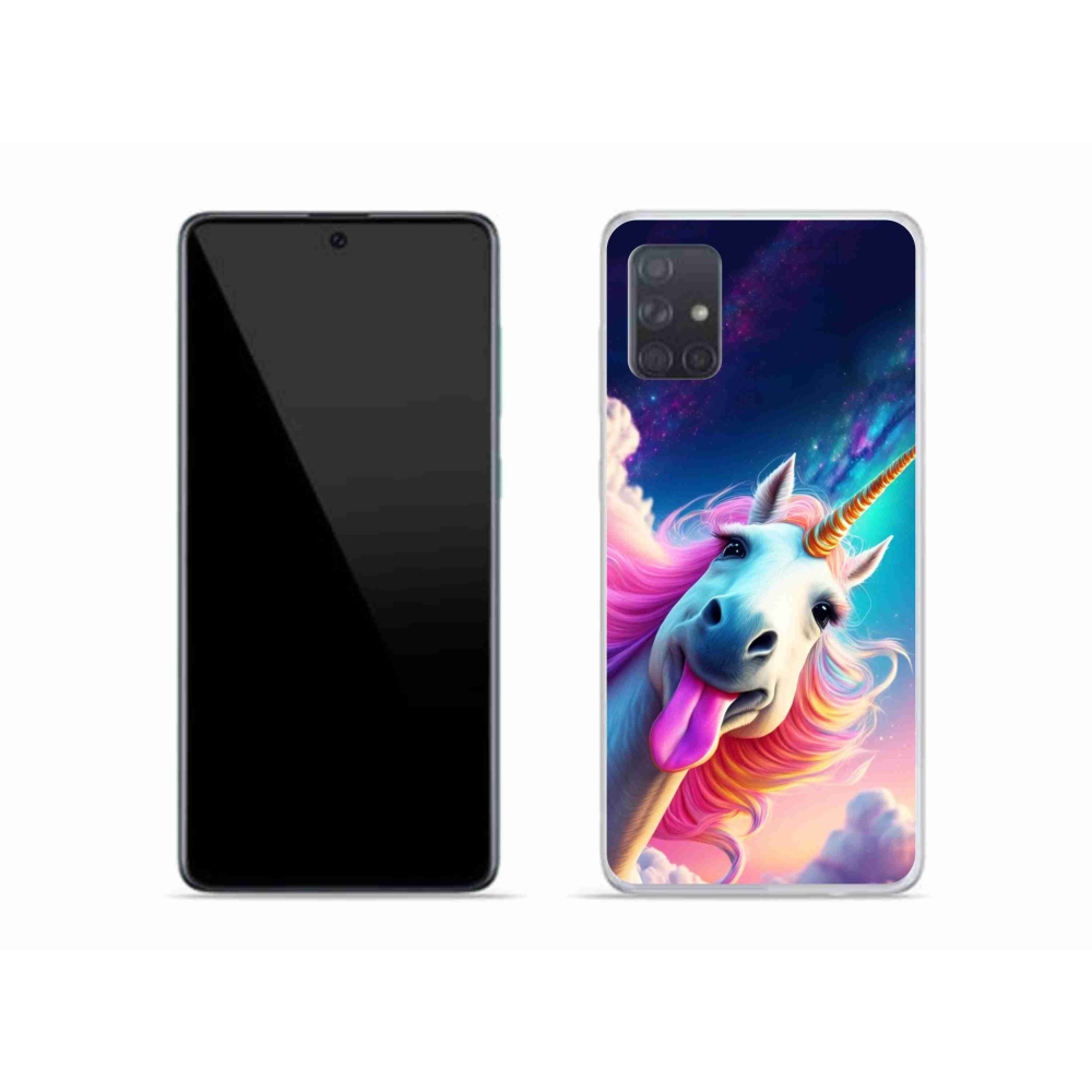Gelový kryt mmCase na Samsung Galaxy A51 - šílený jednorožec