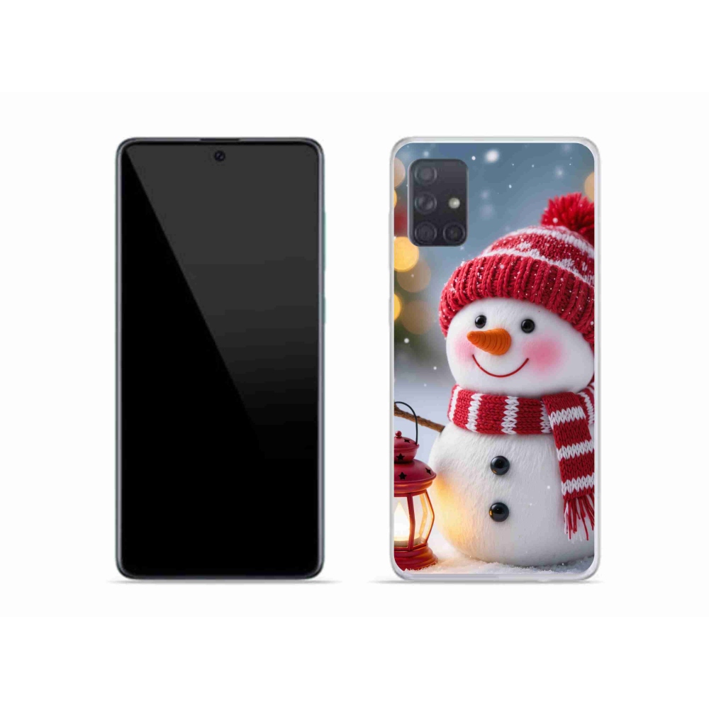 Gelový kryt mmCase na Samsung Galaxy A51 - sněhulák 2