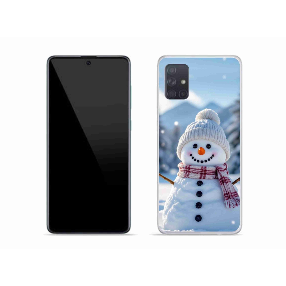 Gelový kryt mmCase na Samsung Galaxy A51 - sněhulák 3