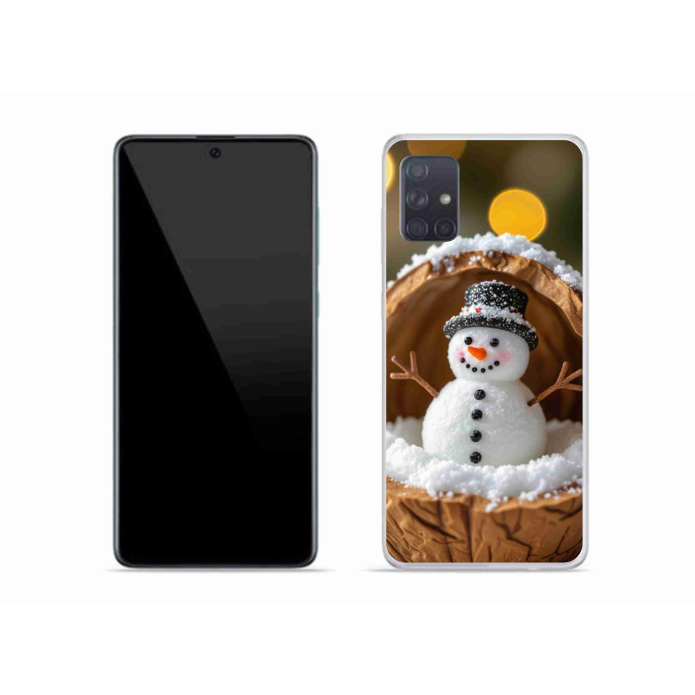 Gelový kryt mmCase na Samsung Galaxy A51 - sněhulák 4