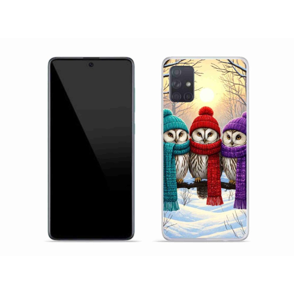 Gelový kryt mmCase na Samsung Galaxy A51 - soví přátelé