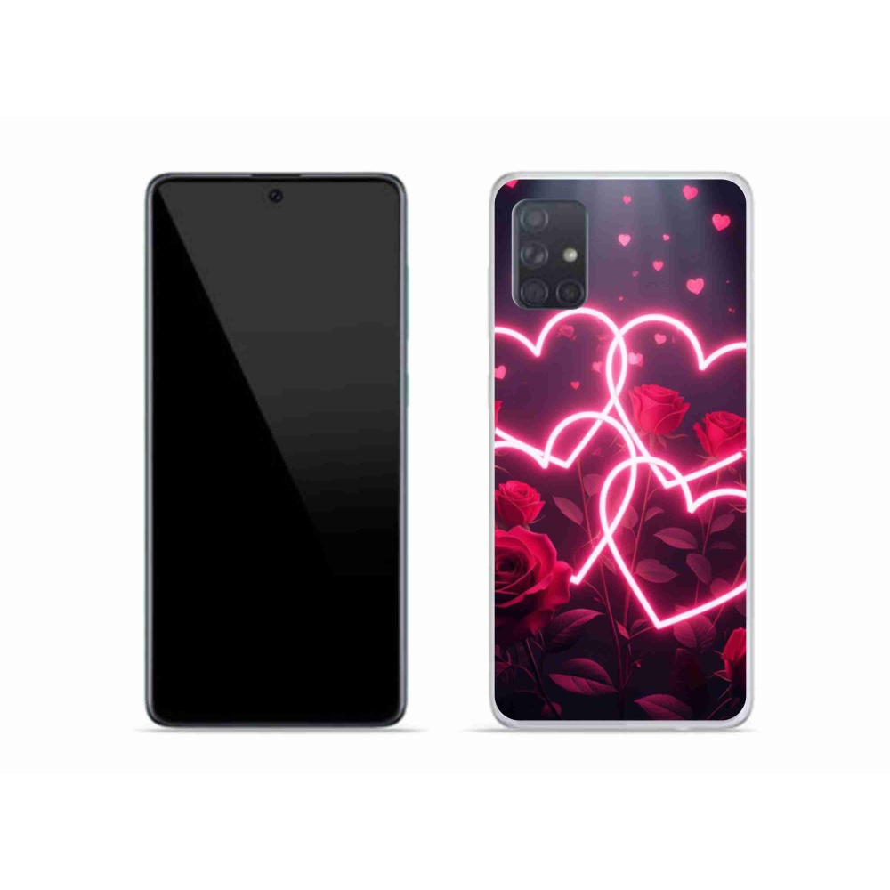 Gelový kryt mmCase na Samsung Galaxy A51 - srdce lásky