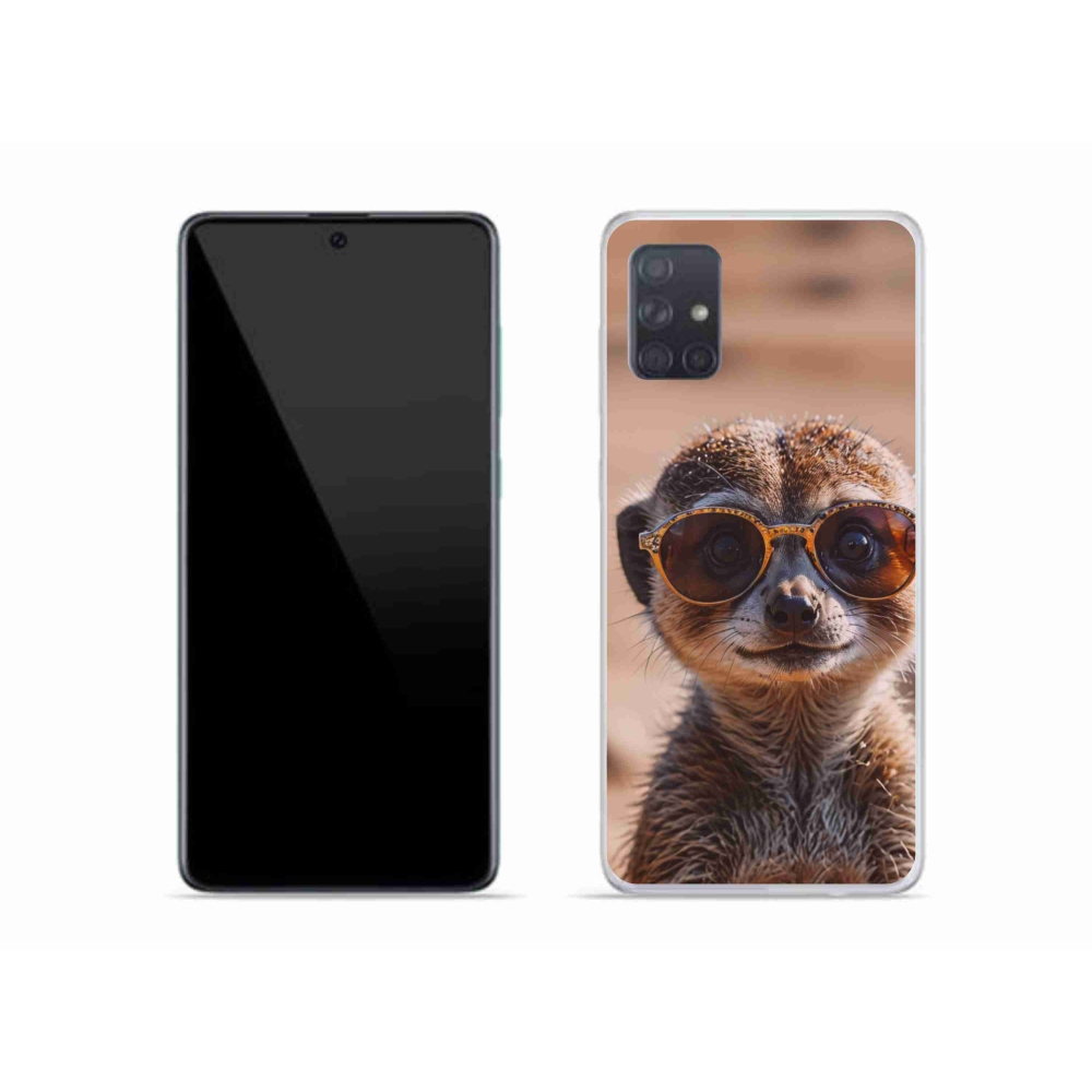 Gelový kryt mmCase na Samsung Galaxy A51 - stylová surikata