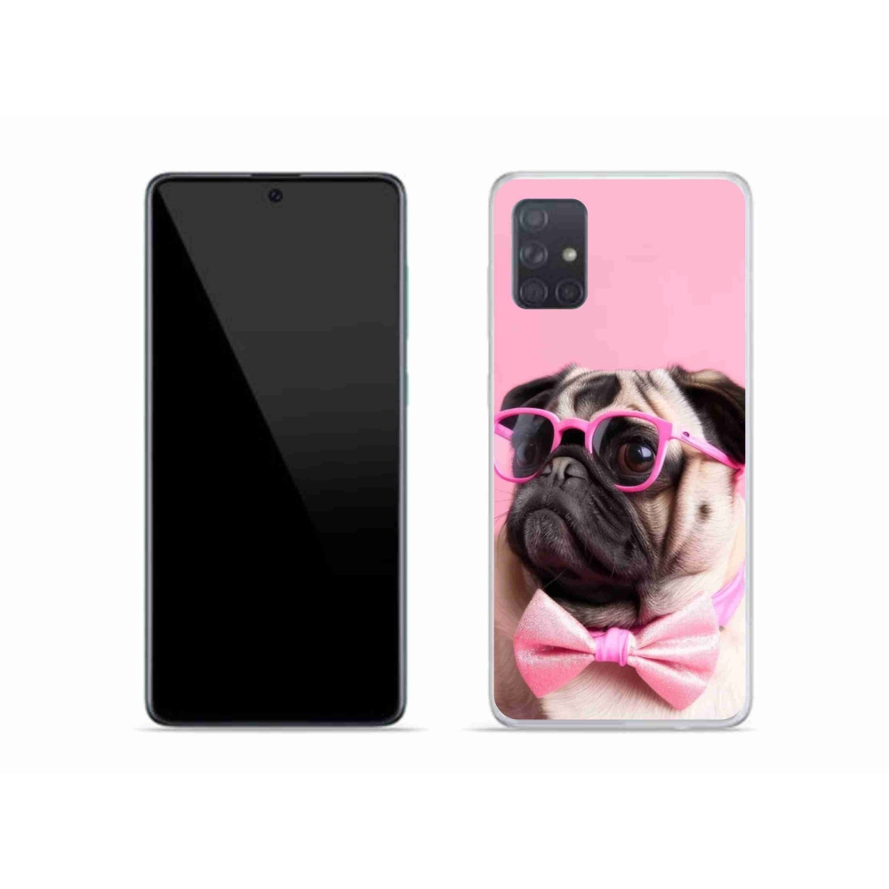 Gelový kryt mmCase na Samsung Galaxy A51 - stylový mops