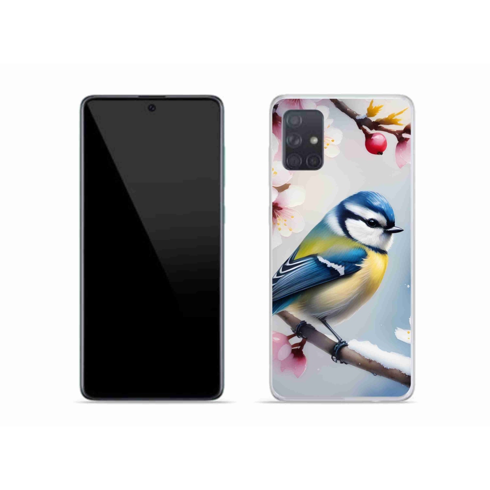 Gelový kryt mmCase na Samsung Galaxy A51 - sýkorka