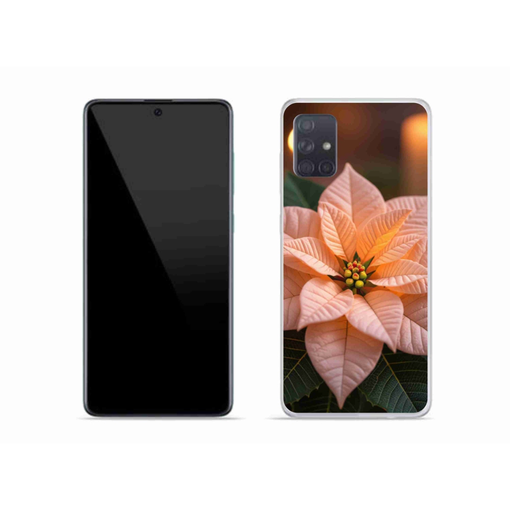 Gelový kryt mmCase na Samsung Galaxy A51 - vánoční hvězda