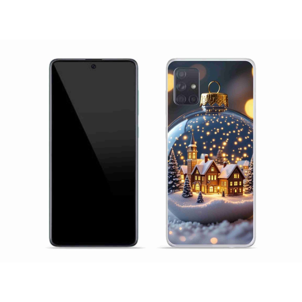 Gelový kryt mmCase na Samsung Galaxy A51 - vánoční koule 4