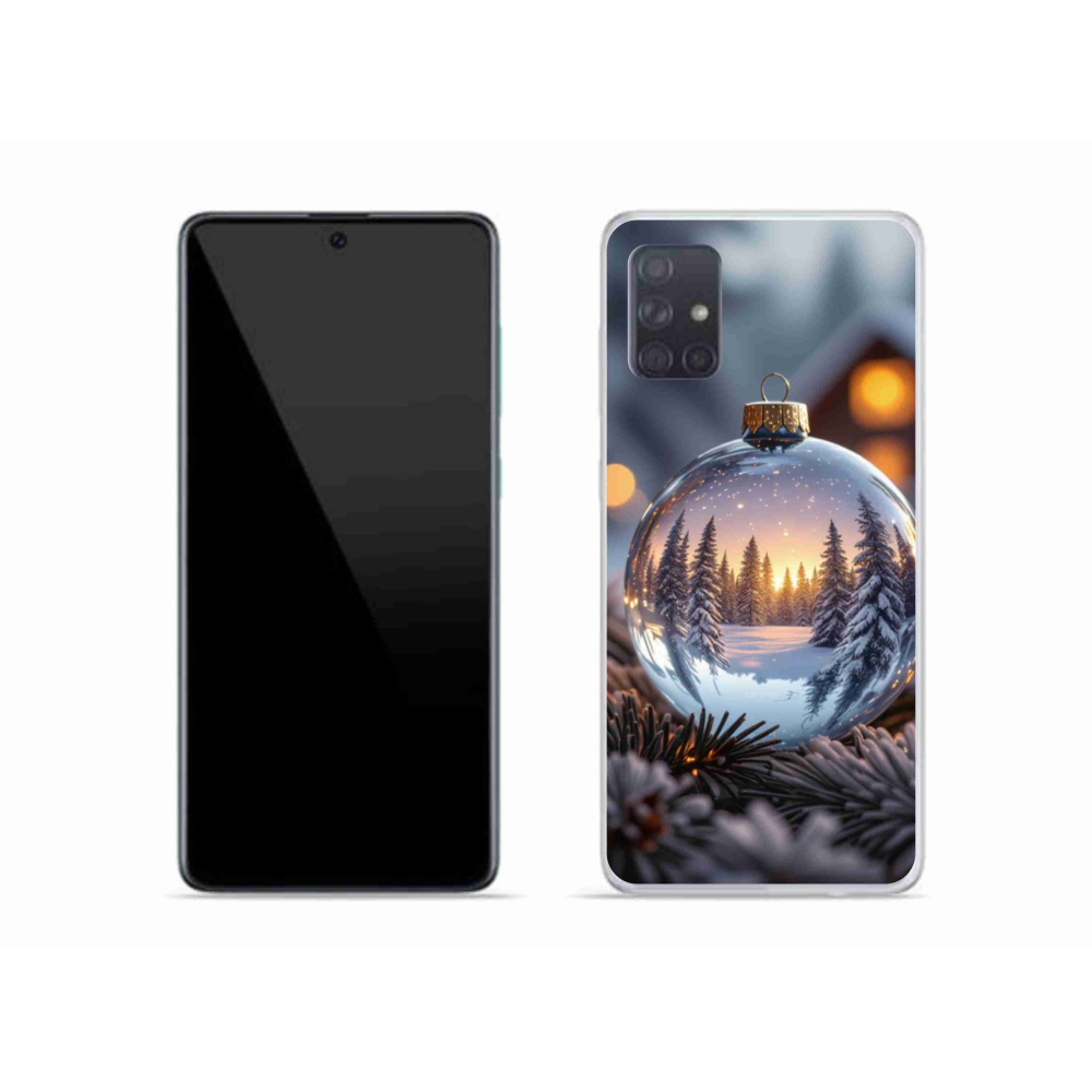 Gelový kryt mmCase na Samsung Galaxy A51 - vánoční ozdoba